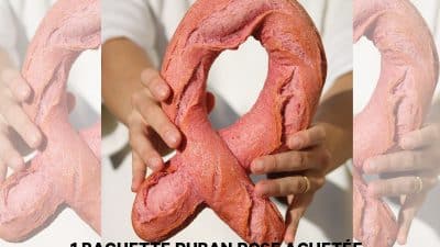 baguette sous forme de ruban rose de la maison kaiser