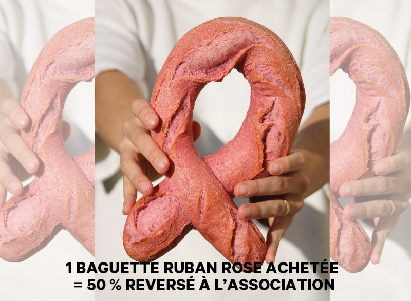 baguette sous forme de ruban rose de la maison kaiser