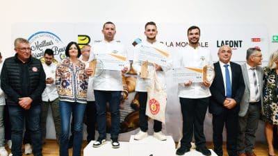 Concours National du Meilleur Croissant au Beurre 2025 photo souvenir podium