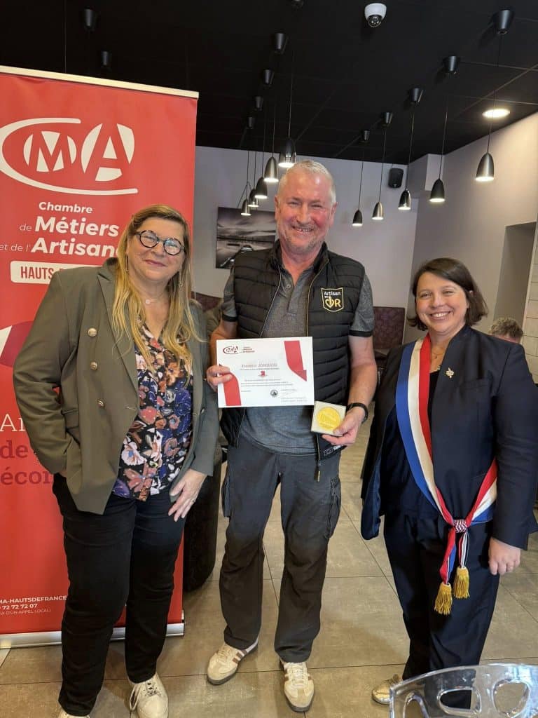 Frédéric Jonquois de la boulangerie Le pain Hélios, qui vient d’obtenir le prestigieux titre de Maître Artisan