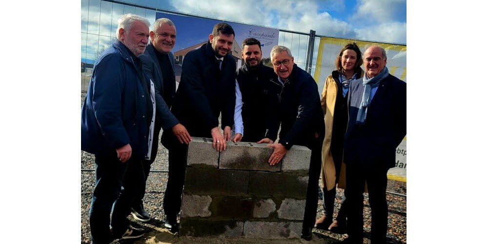 POSE PREMIère pierre au Technopôle sud de Forbach