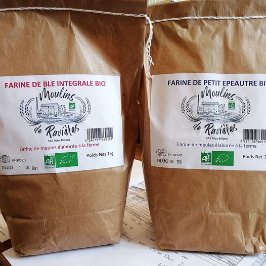 Moulins de Ravières epeautre farine paquet 1kg