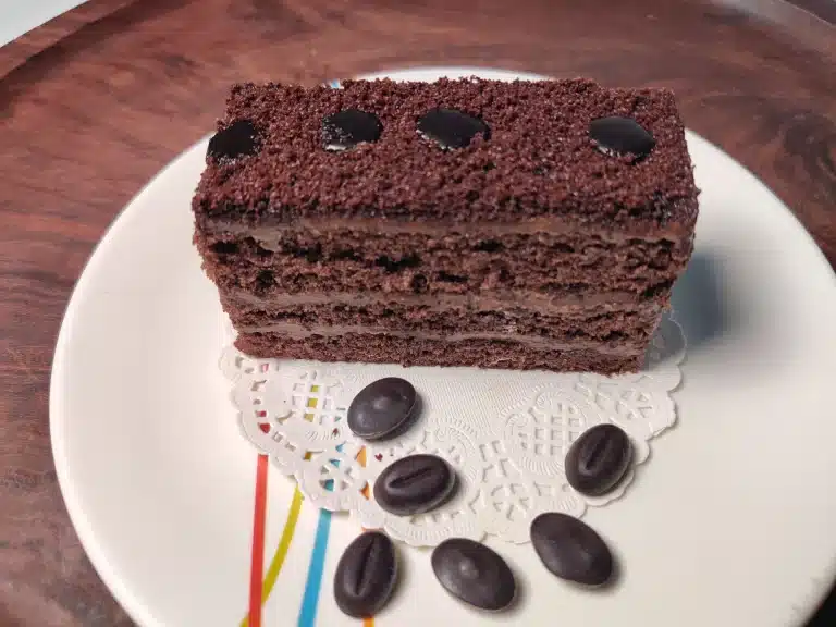 petite quantité de café pâtisserie crumble chocolat