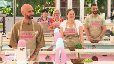 Le Meilleur Pâtissier spéciale “La tarte est dans le pré !” : l’émission du 9 octobre (M6), victoria weber au deuxième rang